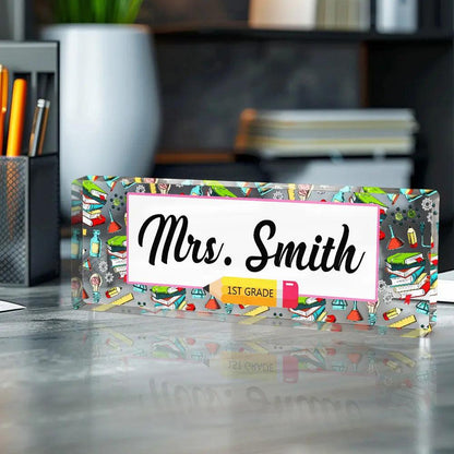 Personalized Teacher Desk Name Plate Teacher Gifts