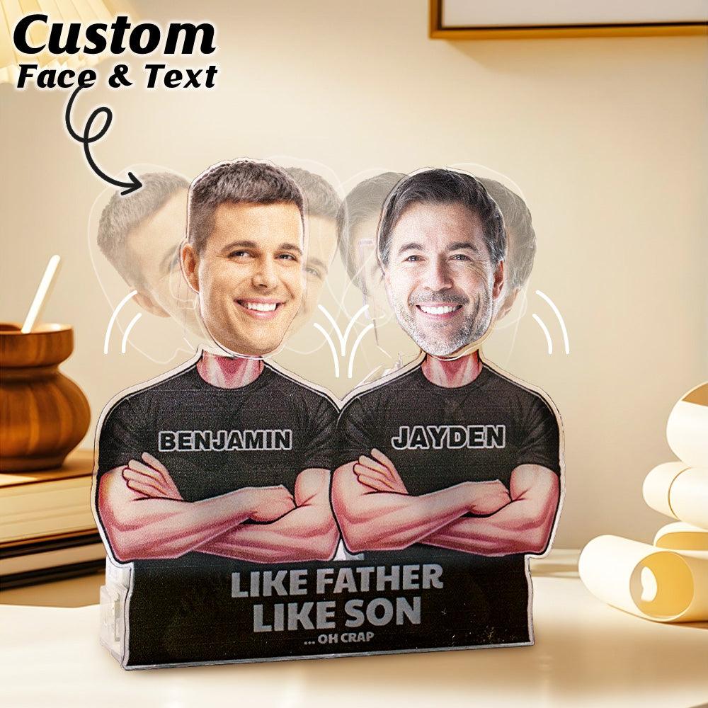 Personalized Face Shaking Head Standee Gift for Dad Mom