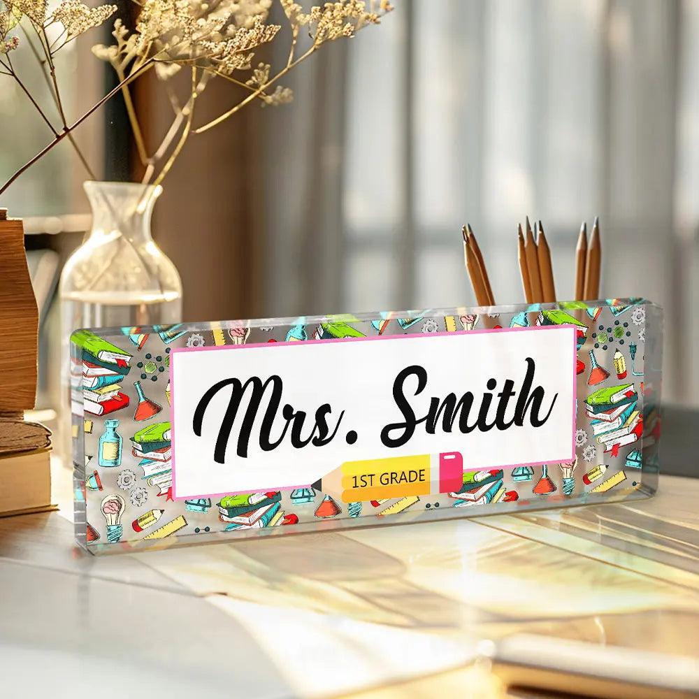 Personalized Teacher Desk Name Plate Teacher Gifts