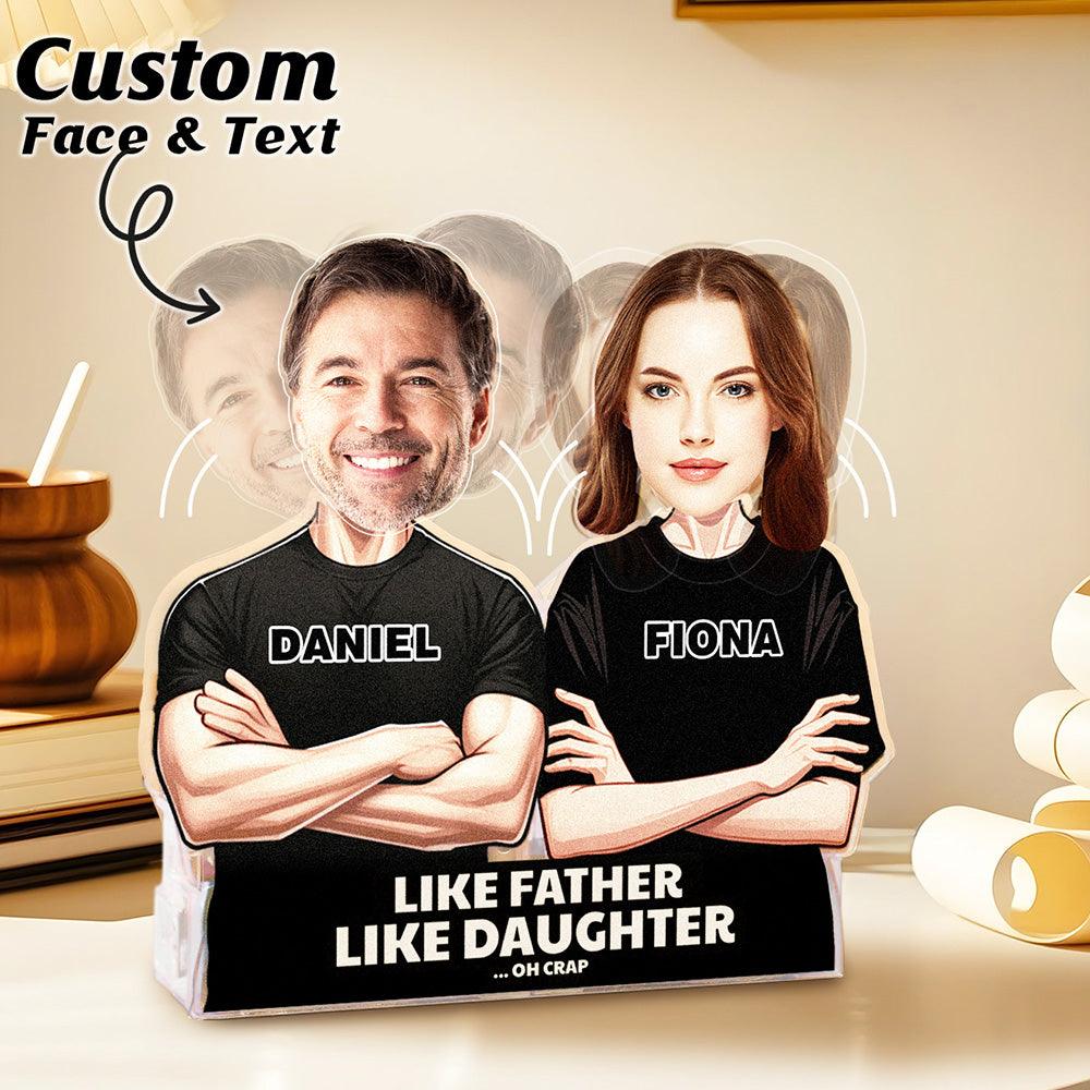 Personalized Face Shaking Head Standee Gift for Dad Mom