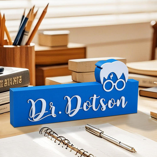 Personalized 3D Print Wizard Name Sign for Teacher and Librarian