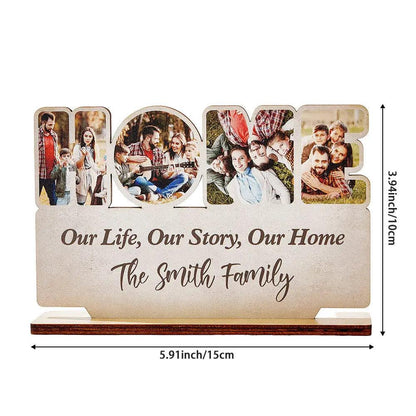 Personalized Home Wooden Plaque Custom Photo Home Sign Home Decoration Gift