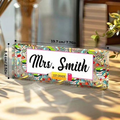 Personalized Teacher Desk Name Plate Teacher Gifts