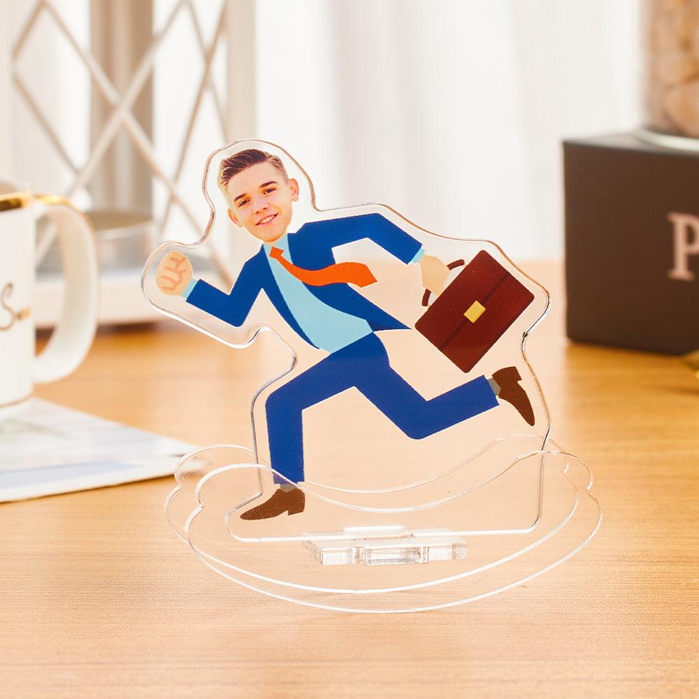 Personalized Photo Tumbler Custom Businessman Acrylic Desktop Decoration