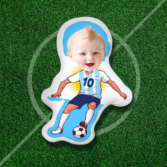 Custom World Cup Minime Pillow Custom Face Throw Pillow