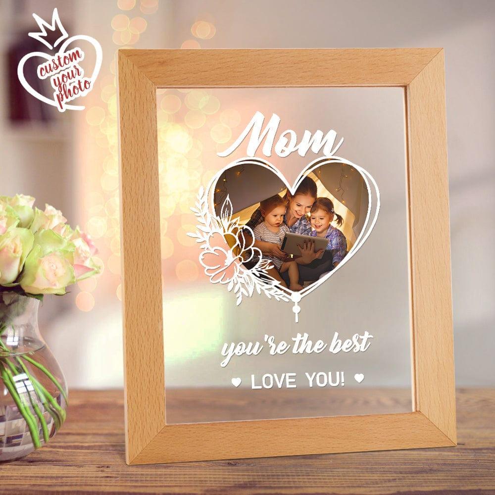 Personalized Photo Night Light Desk Lamp Acrylic Gifts for Mom