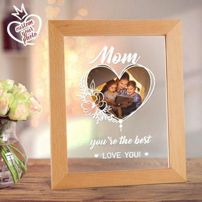 Personalized Photo Night Light Desk Lamp Acrylic Gifts for Mom