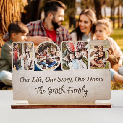 Personalized Home Wooden Plaque Custom Photo Home Sign Home Decoration Gift