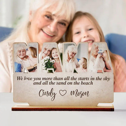 Personalized Nana Wooden Plaque Custom Photo Plaque Home Ornament Gift for Grandma